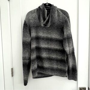 Geoffrey Beene Gray Striped Sweater